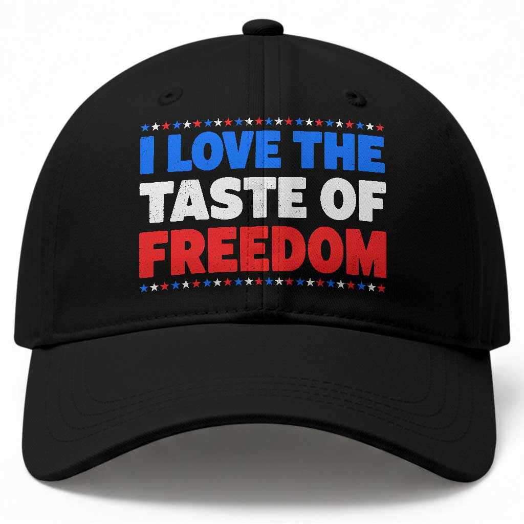 I Love The Taste Of Freedom Funny 4th of July Couple Matching Baseball Cap TS11 Print Your Wear