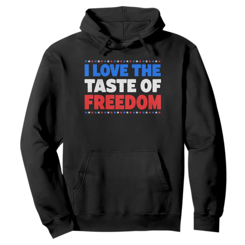 I Love The Taste Of Freedom Funny 4th of July Couple Matching Hoodie TS11 Black Print Your Wear