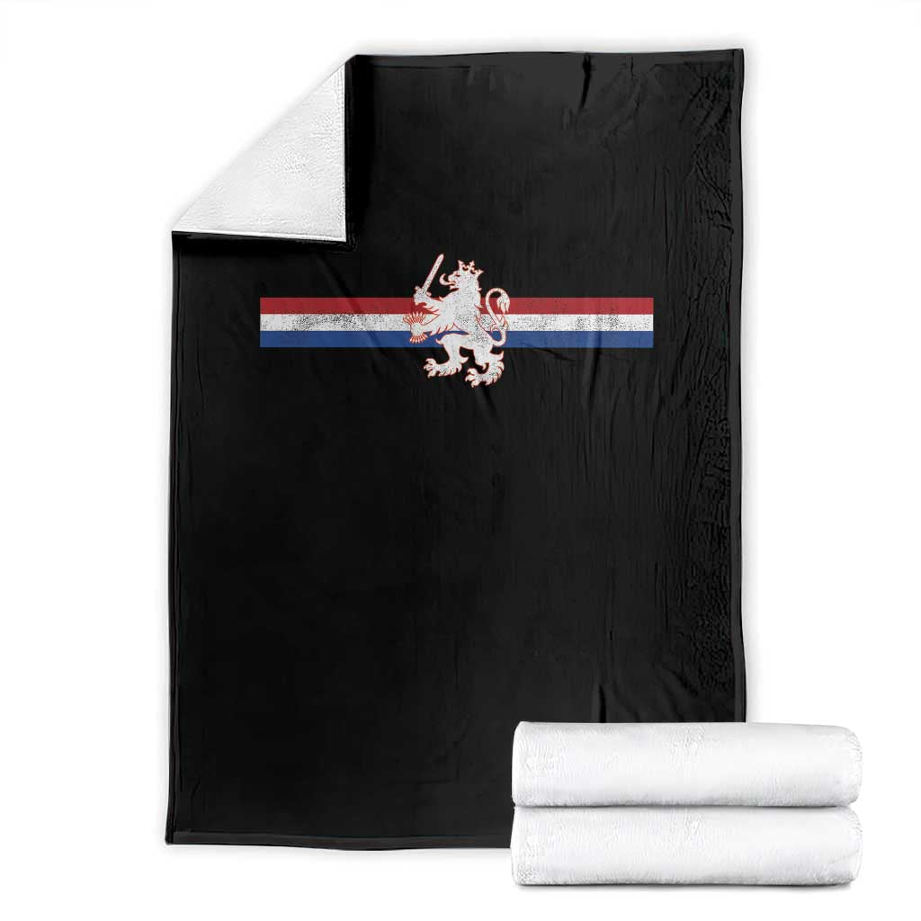 Nederland Dutch Republic Lion Vintage Holland Flag Throw Blanket TS11 Black Print Your Wear