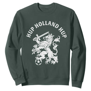 Netherlands Hup Holland Hup Dutch Lion Nederlands Fan Sweatshirt TS11 Dark Forest Green Print Your Wear
