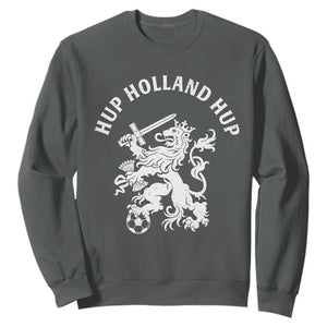 Netherlands Hup Holland Hup Dutch Lion Nederlands Fan Sweatshirt TS11 Dark Heather Print Your Wear
