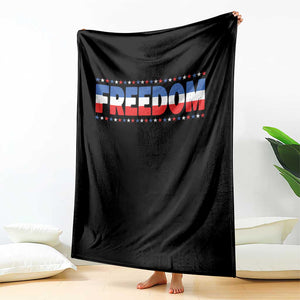 Freedom Funny 4th of July Couple Matching Throw Blanket TS11 Print Your Wear