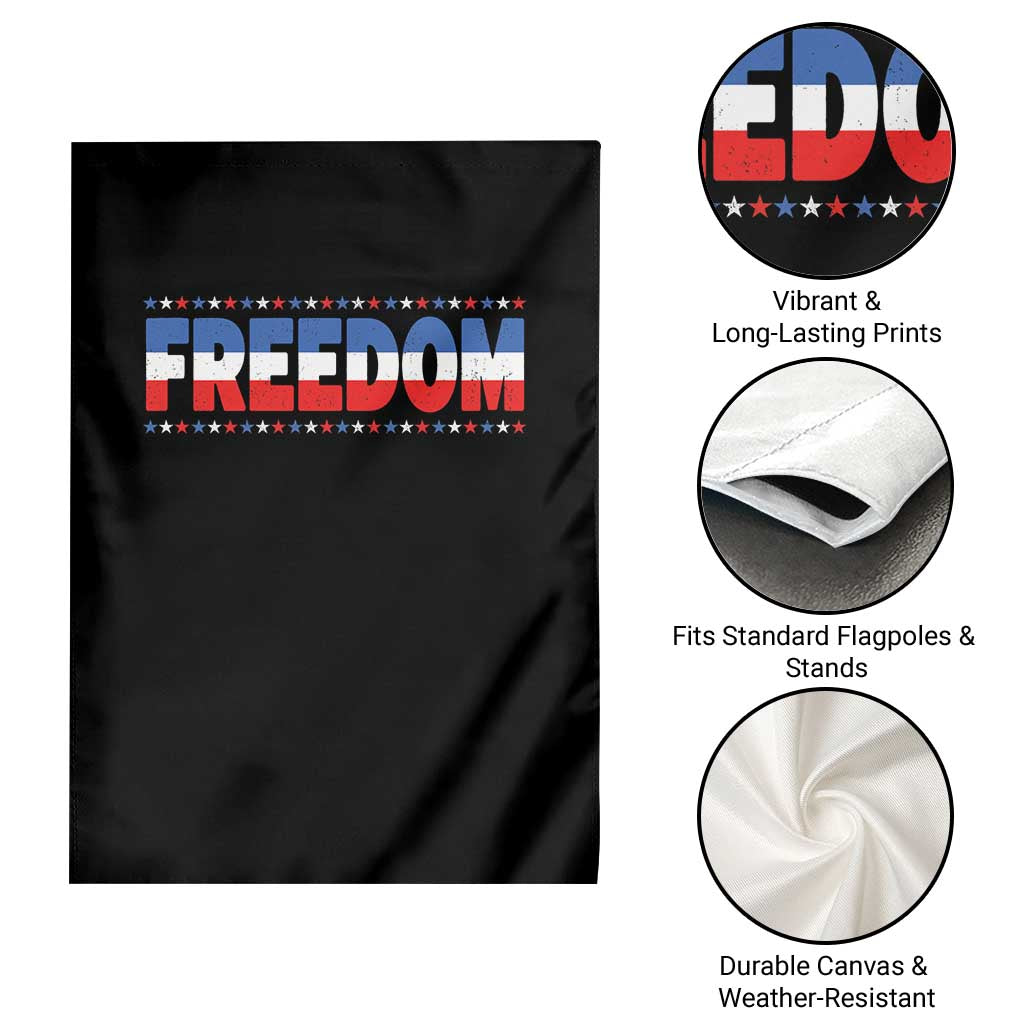Freedom Funny 4th of July Couple Matching Garden Flag TS11 Print Your Wear