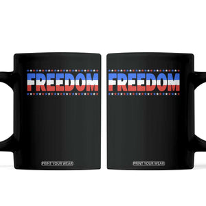 Freedom Funny 4th of July Couple Matching Coffee Mug TS11 Black Print Your Wear