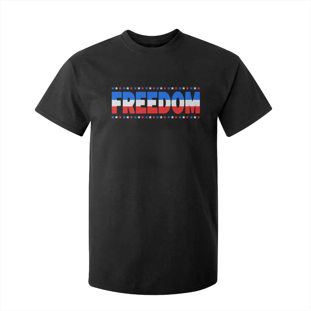 Freedom Funny 4th of July Couple Matching T Shirt For Kid TS11 Black Print Your Wear