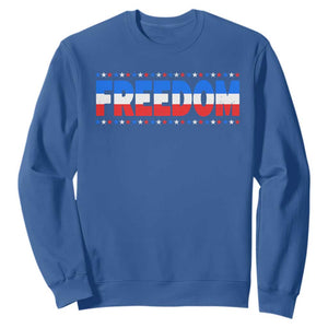 Freedom Funny 4th of July Couple Matching Sweatshirt TS11 Royal Blue Print Your Wear