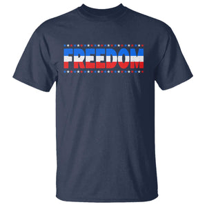 Freedom Funny 4th of July Couple Matching T Shirt TS11 Navy Print Your Wear