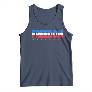 Freedom Funny 4th of July Couple Matching Tank Top TS11 Navy Print Your Wear
