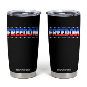 Freedom Funny 4th of July Couple Matching Tumbler Cup TS11 Black Print Your Wear