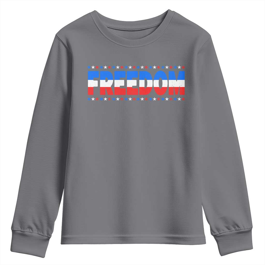 Freedom Funny 4th of July Couple Matching Youth Sweatshirt TS11 Charcoal Print Your Wear