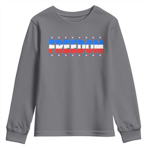 Freedom Funny 4th of July Couple Matching Youth Sweatshirt TS11 Charcoal Print Your Wear