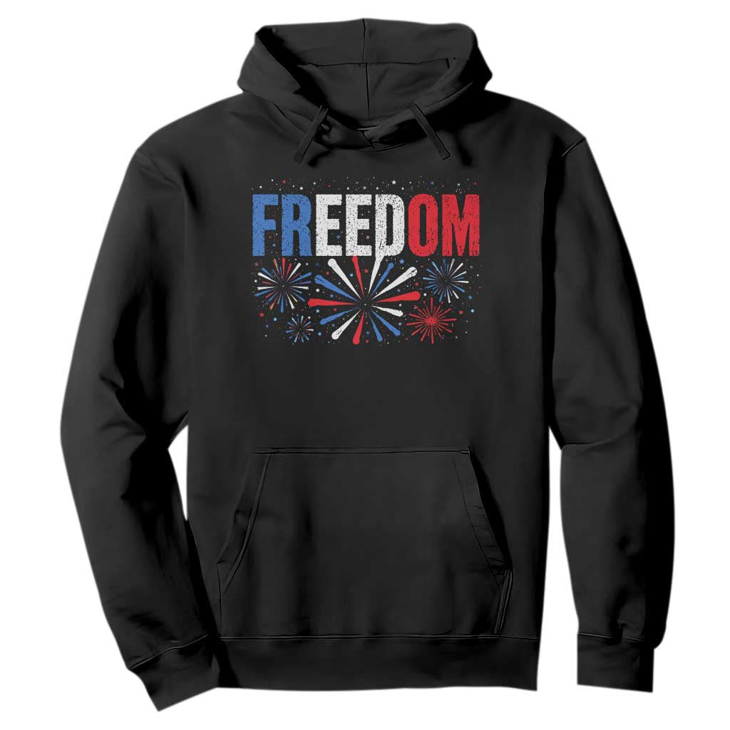 Freedom Funny 4th of July Couple Matching Hoodie US Fireworks TS11 Black Print Your Wear