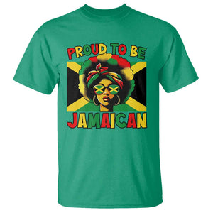 Proud To Be Jamaican T Shirt Jamaica Pride Flag Girl Sunglasses TS11 Irish Green Print Your Wear