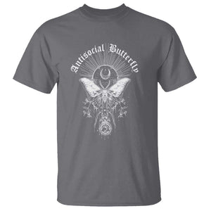 Funny Moth T Shirt Antisocial Butterfly Vintage Myth Superstitions TS11 Charcoal Print Your Wear