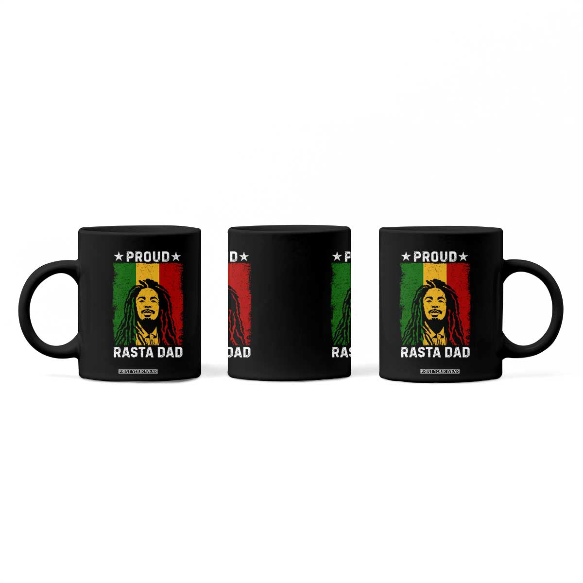 Proud Rasta Dad Coffee Mug Rastafarian Jamaica Father's Day TS11 Print Your Wear