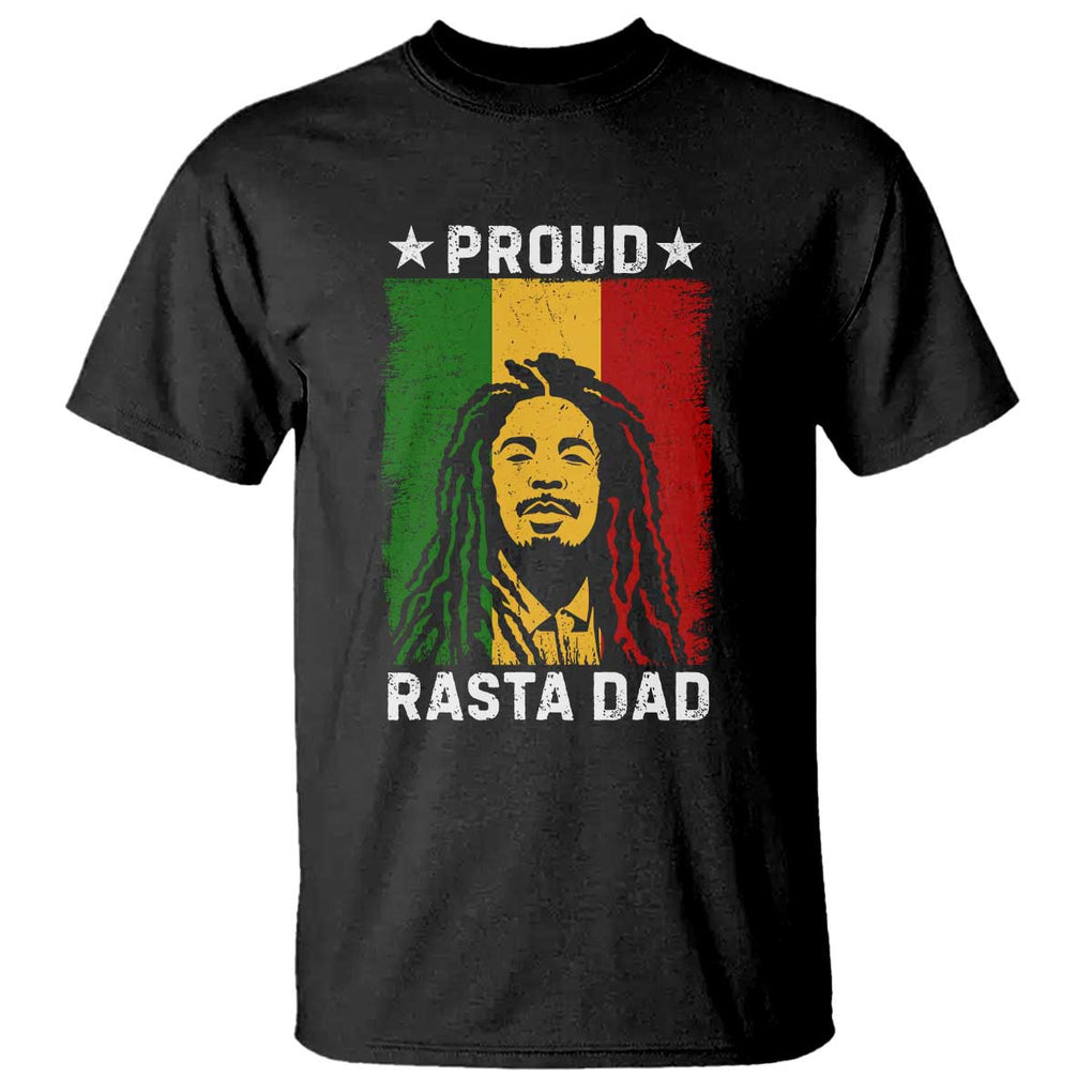 Proud Rasta Dad T Shirt Rastafarian Jamaica Father's Day TS11 Black Print Your Wear