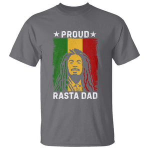 Proud Rasta Dad T Shirt Rastafarian Jamaica Father's Day TS11 Charcoal Print Your Wear