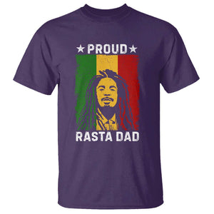 Proud Rasta Dad T Shirt Rastafarian Jamaica Father's Day TS11 Purple Print Your Wear