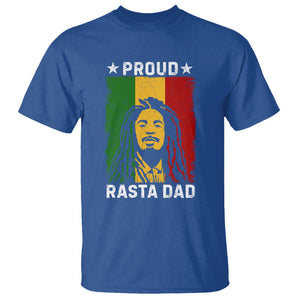 Proud Rasta Dad T Shirt Rastafarian Jamaica Father's Day TS11 Royal Blue Print Your Wear