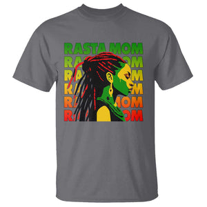 Rasta Mom T Shirt Jamaican Black Girls Flag Dreadlocks TS11 Charcoal Print Your Wear