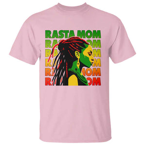 Rasta Mom T Shirt Jamaican Black Girls Flag Dreadlocks TS11 Light Pink Print Your Wear