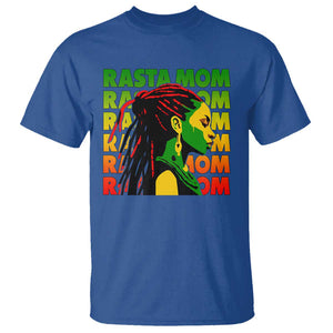 Rasta Mom T Shirt Jamaican Black Girls Flag Dreadlocks TS11 Royal Blue Print Your Wear