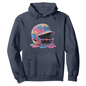 Funny Baseball Helmet Ice Cream Baseball Drip Hoodie TS11 Navy Print Your Wear