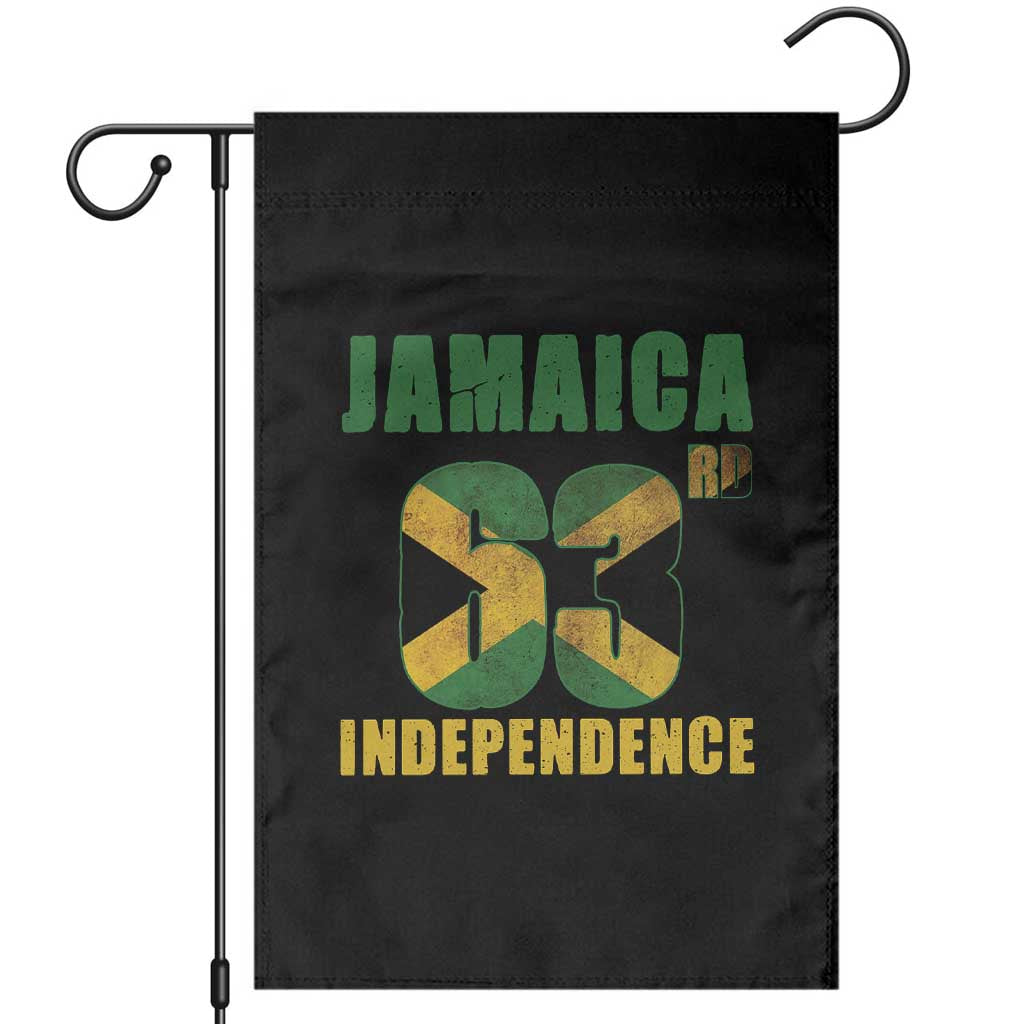 Jamaica 63rd Independence Garden Flag Jamaican Pride TS11 Black Print Your Wear
