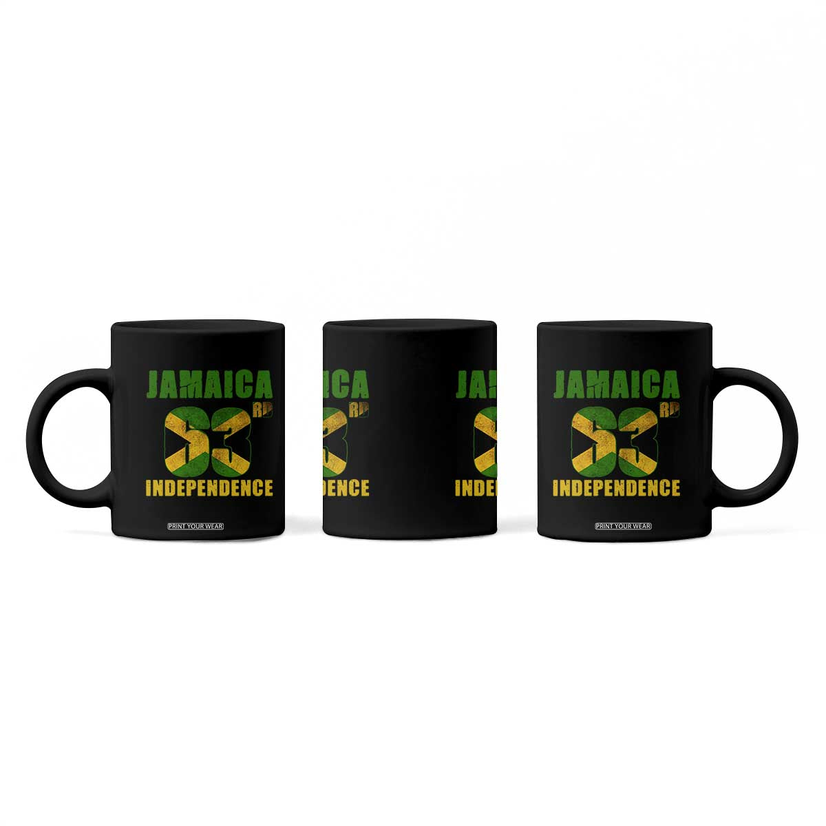 Jamaica 63rd Independence Coffee Mug Jamaican Pride TS11 Print Your Wear