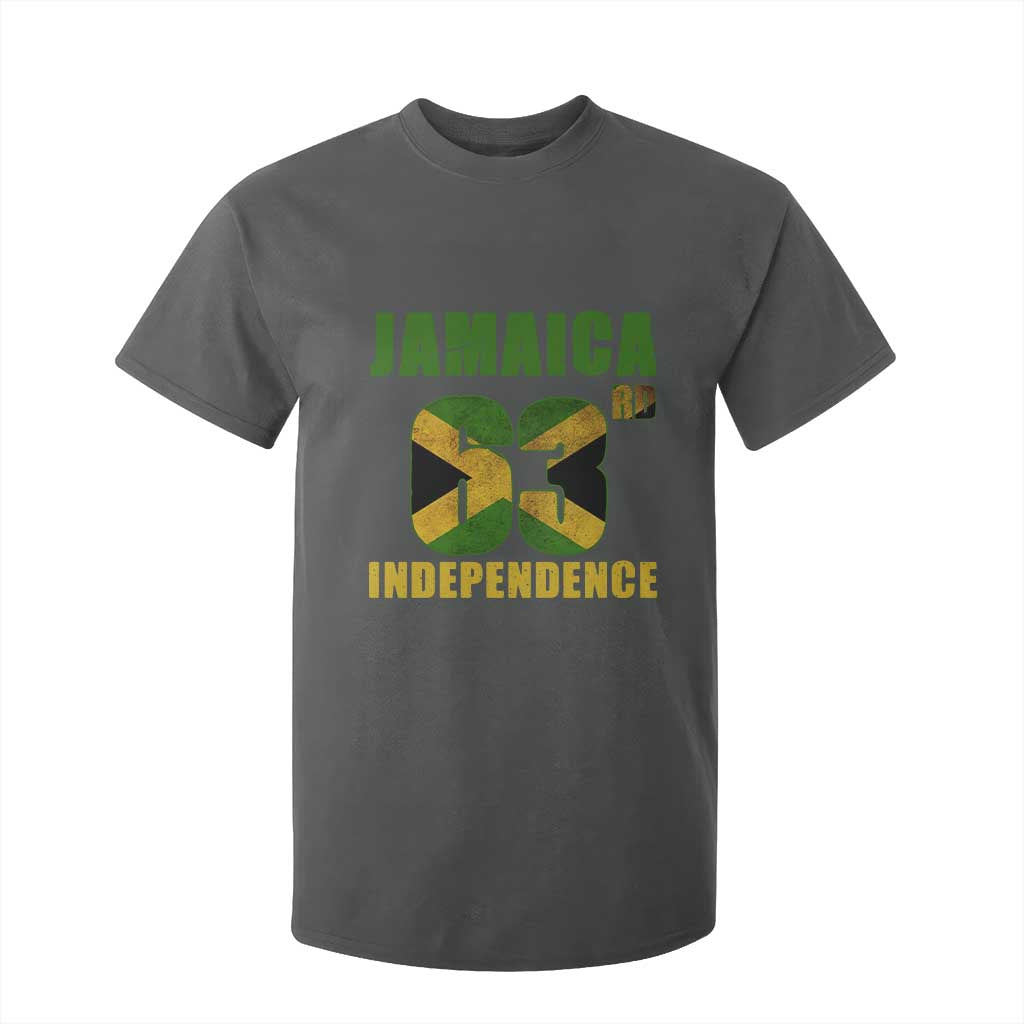 Jamaica 63rd Independence T Shirt For Kid Jamaican Pride TS11 Dark Heather Print Your Wear