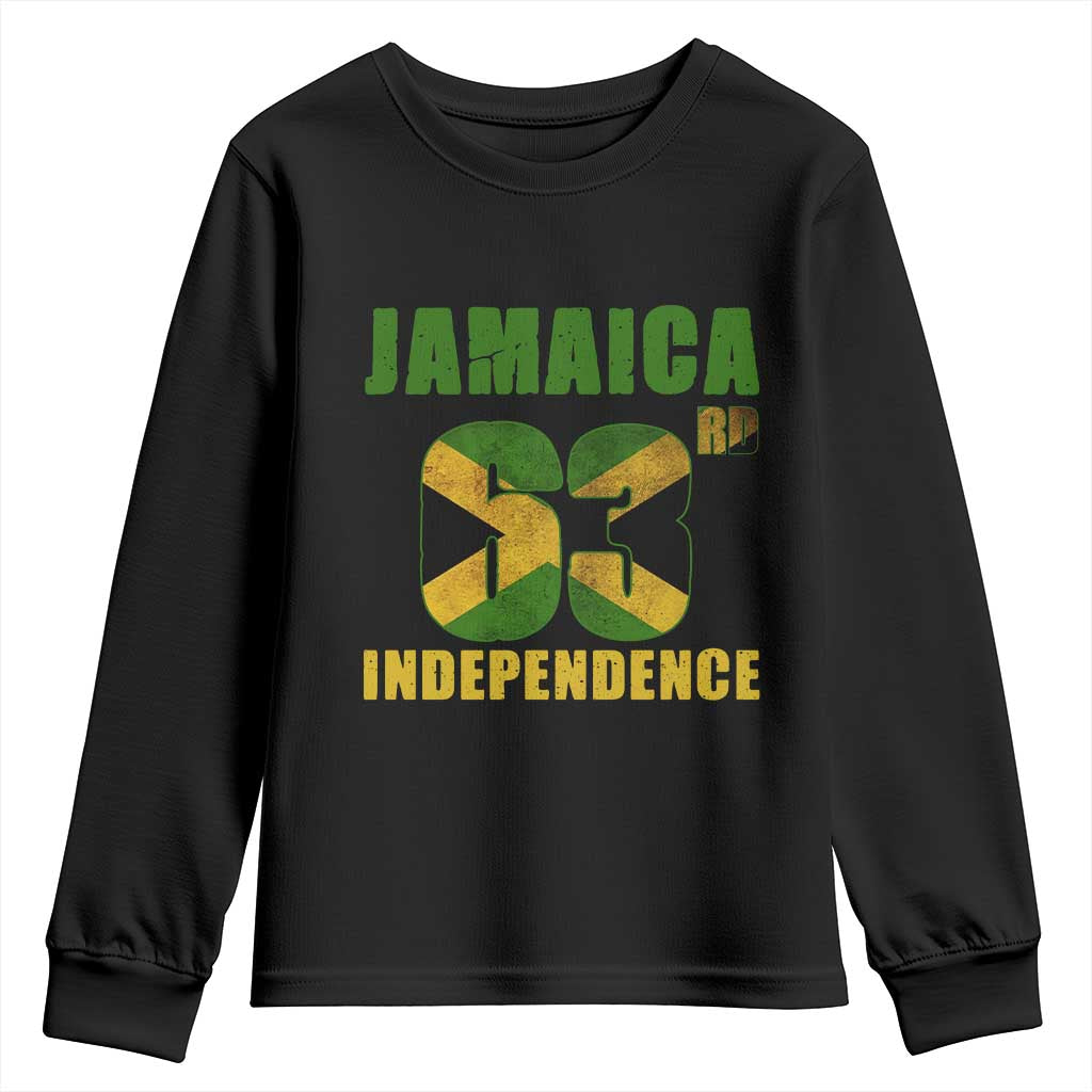 Jamaica 63rd Independence Youth Sweatshirt Jamaican Pride TS11 Black Print Your Wear