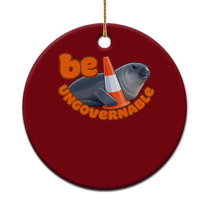Neil The Seal Be Ungovernable Ceramic Ornament Funny Tasmania Elephant Seal Road TS11 1pc Red Print Your Wear