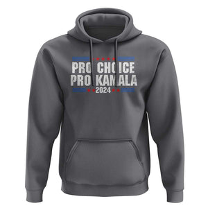 Pro Choice Pro Kamala 2024 Hoodie Vintage Feminist Women's Rights Stars TS11 Charcoal Print Your Wear