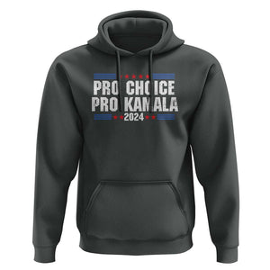 Pro Choice Pro Kamala 2024 Hoodie Vintage Feminist Women's Rights Stars TS11 Dark Heather Print Your Wear