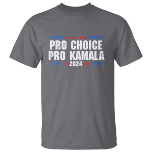 Pro Choice Pro Kamala 2024 T Shirt Vintage Feminist Women's Rights Stars TS11 Charcoal Print Your Wear