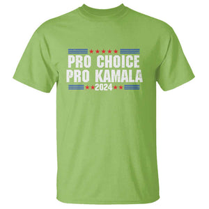 Pro Choice Pro Kamala 2024 T Shirt Vintage Feminist Women's Rights Stars TS11 Lime Print Your Wear