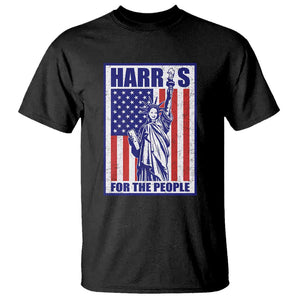 Kamala 2024 T Shirt Harris For The People Liberty American Flag TS11 Black Print Your Wear