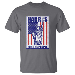 Kamala 2024 T Shirt Harris For The People Liberty American Flag TS11 Charcoal Print Your Wear