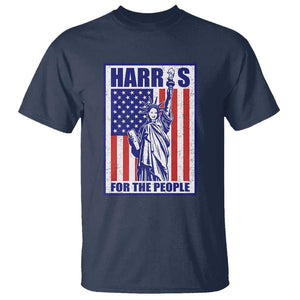 Kamala 2024 T Shirt Harris For The People Liberty American Flag TS11 Navy Print Your Wear