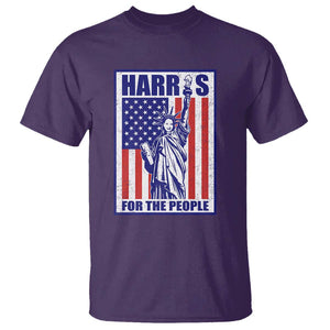 Kamala 2024 T Shirt Harris For The People Liberty American Flag TS11 Purple Print Your Wear