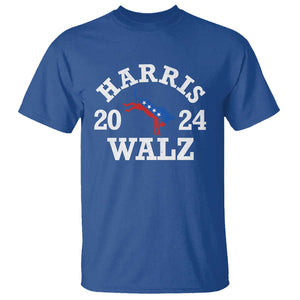 Harris Walz 2024 T Shirt Vintage Patriotic Donkey USA Flag TS11 Royal Blue Print Your Wear