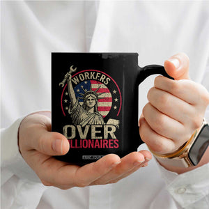 Workers Over Billionaires Coffee Mug Social Justice Statue Of Liberty TS11 Print Your Wear