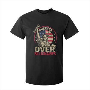 Workers Over Billionaires T Shirt For Kid Social Justice Statue Of Liberty TS11 Black Print Your Wear