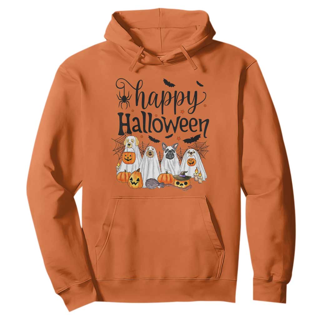 Happy Halloween Dog Ghost Spooky Season Hoodie TS11 Orange Print Your Wear