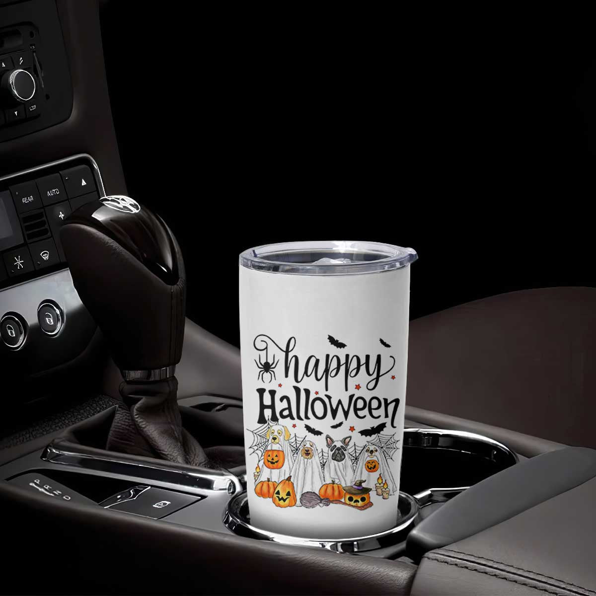 Happy Halloween Dog Ghost Spooky Season Tumbler Cup TS11 Print Your Wear
