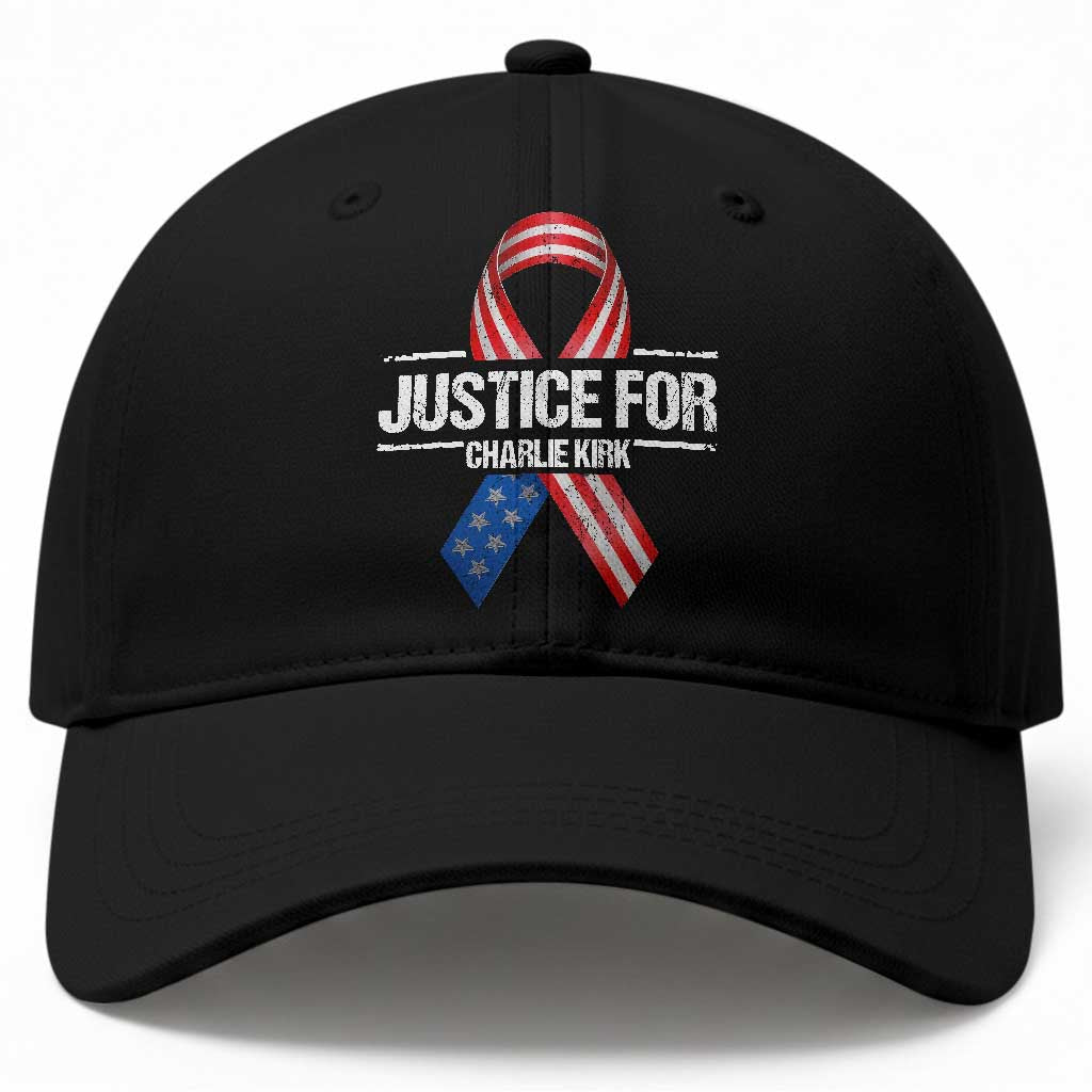 Justice For Charlie Kirk Baseball Cap Patriotic Tribute Human Rights Activist TS11 Print Your Wear