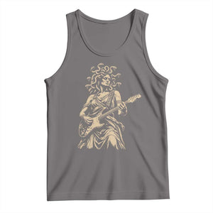 Vintage Medusa Playing Guitar Halloween Greek Mythology Tank Top