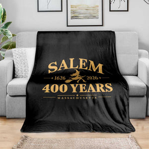 Salem 400th Anniversary Halloween Witch Throw Blanket 400 Years Massachusetts 1626 2026