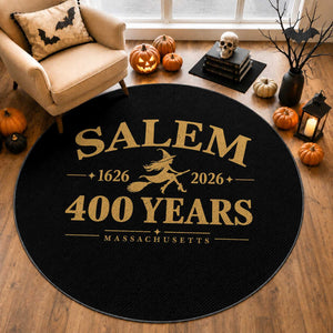 Salem 400th Anniversary Halloween Witch Round Rug 400 Years Massachusetts 1626 2026