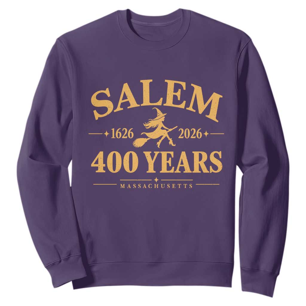 Salem 400th Anniversary Halloween Witch Sweatshirt 400 Years Massachusetts 1626 2026